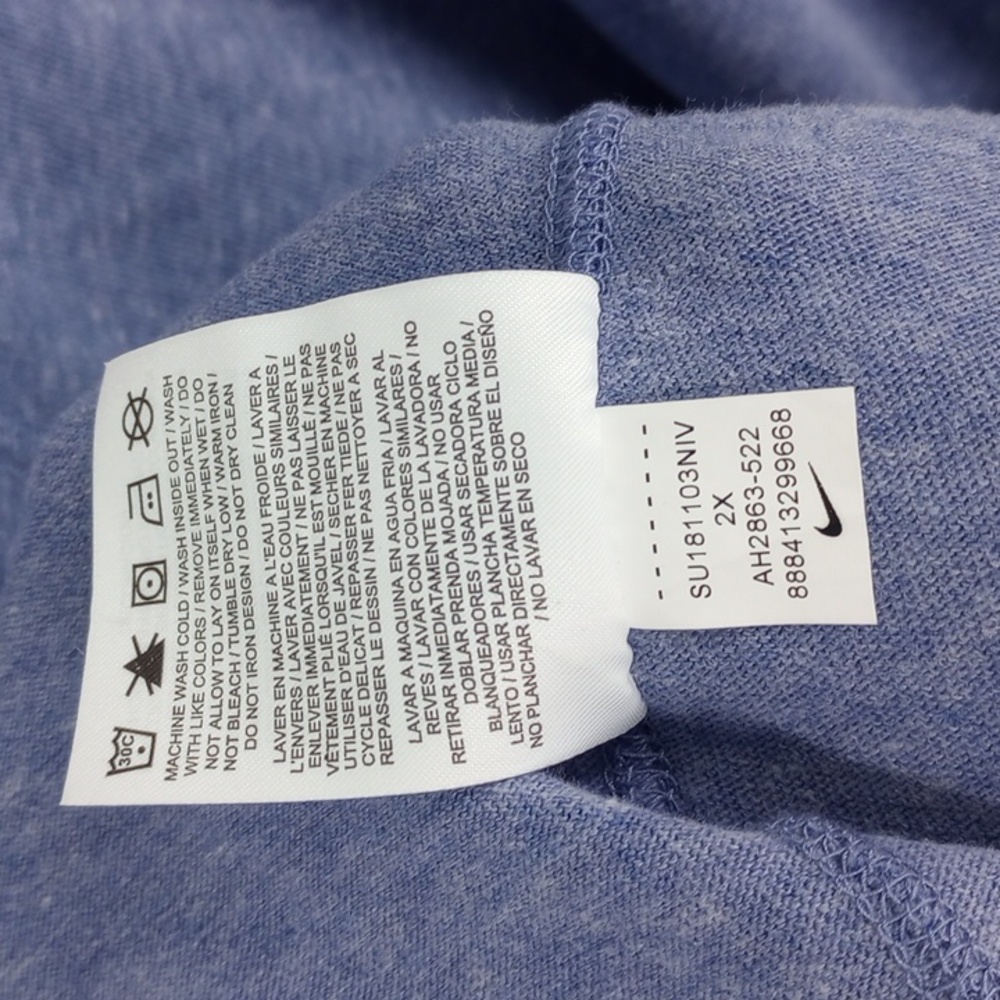 Nike Vintage Gym T-shirt Dress Size 2X Organic Cotton Blend - Picture 9 of 12